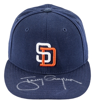 Tony Gwynn Game Used & Signed San Diego Padres Hat (PSA/DNA)